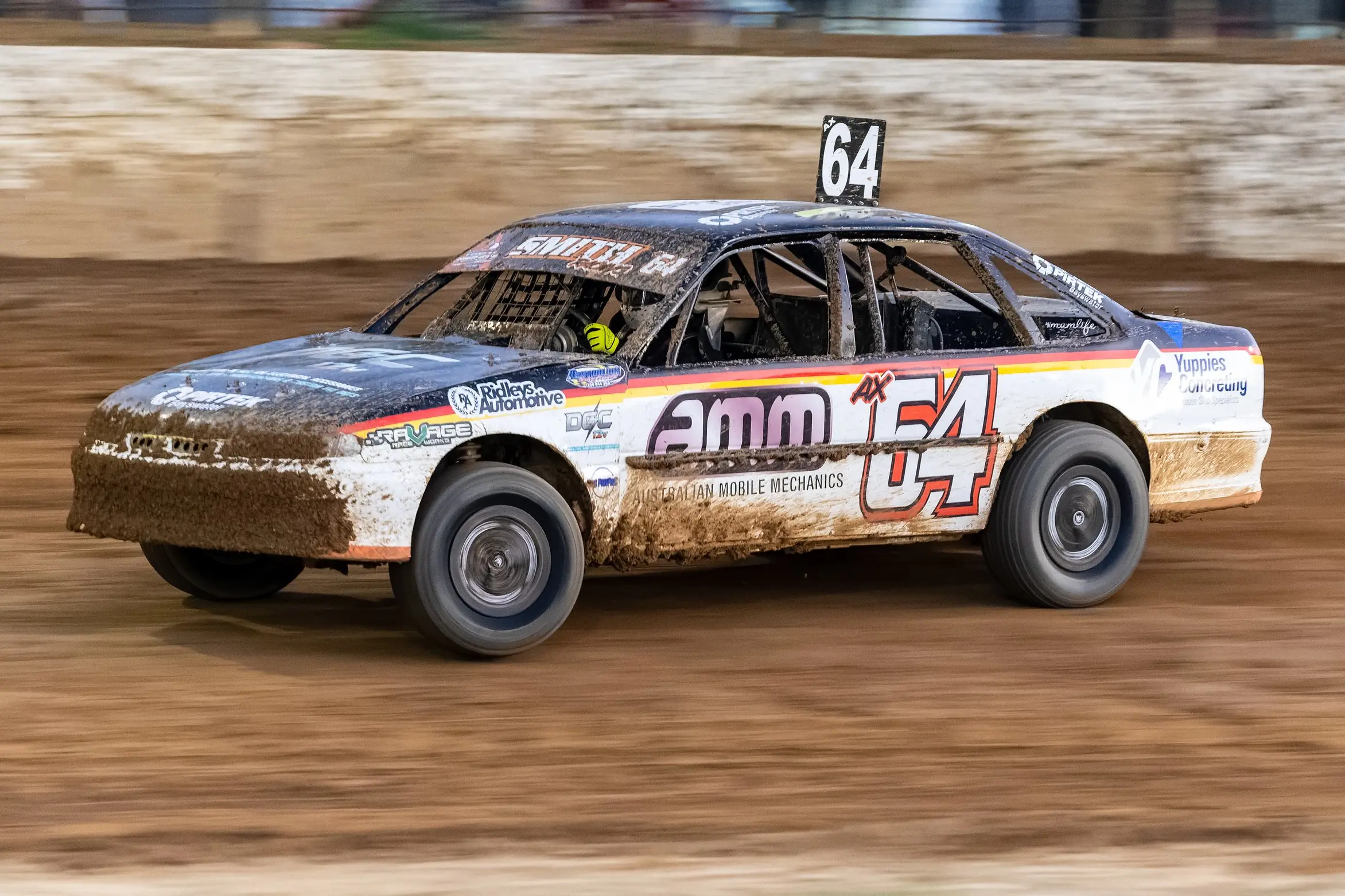 <p>WINNERS ARE GRINNERS: The number 64 car driven by the three-hour endurance winners Dale and Russell Smith from Melbourne\\u2019s eastern suburbs. PHOTO: Imageworx Photography</p>\\n