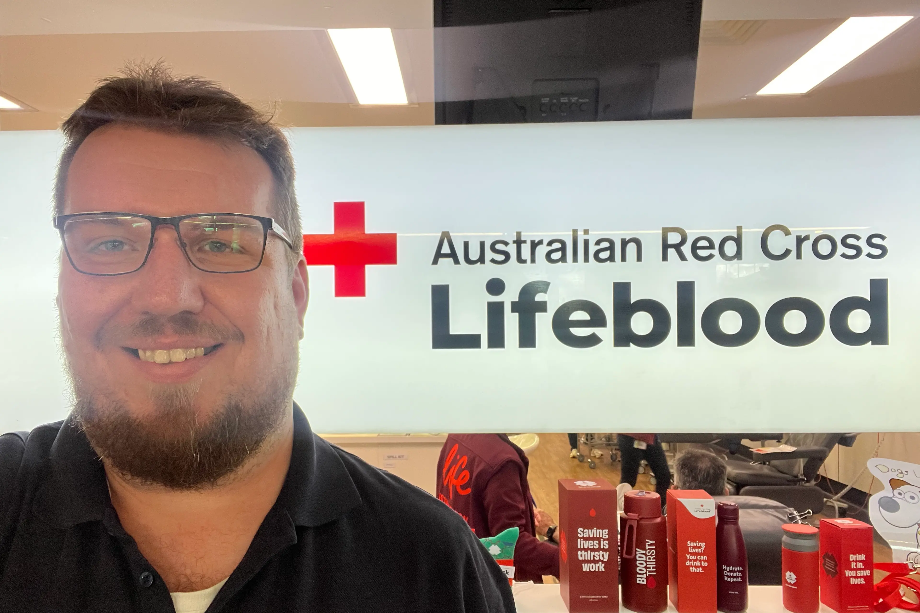 <p>DIFFERENT SUPPORT: Lukasz Lipnicki rallied with 15 other CFA staffers for a large group donation to bolster CFA\\'s contribution.</p>\\n
