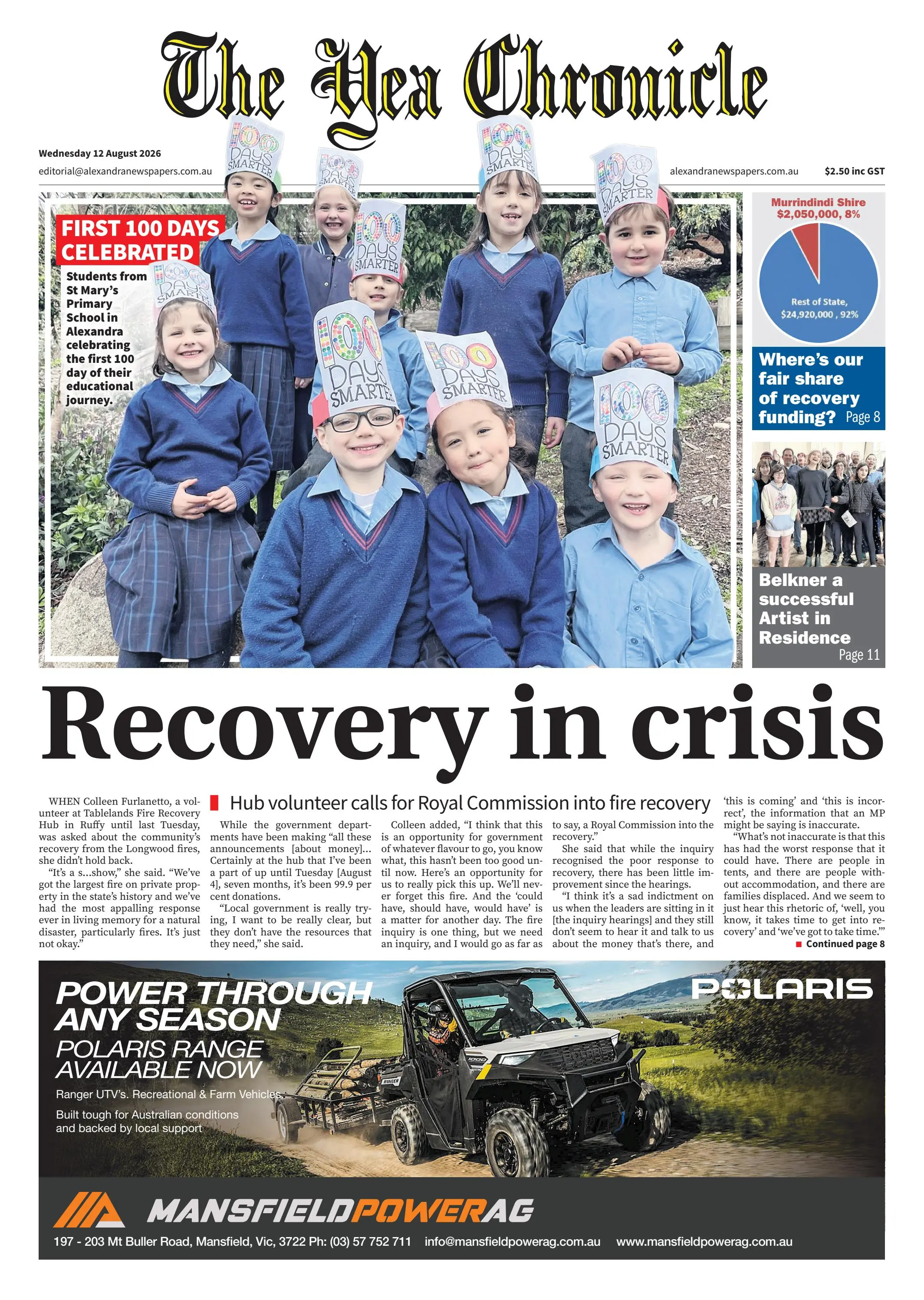 The Yea Chronicle, Wednesday, 12 August, 2026