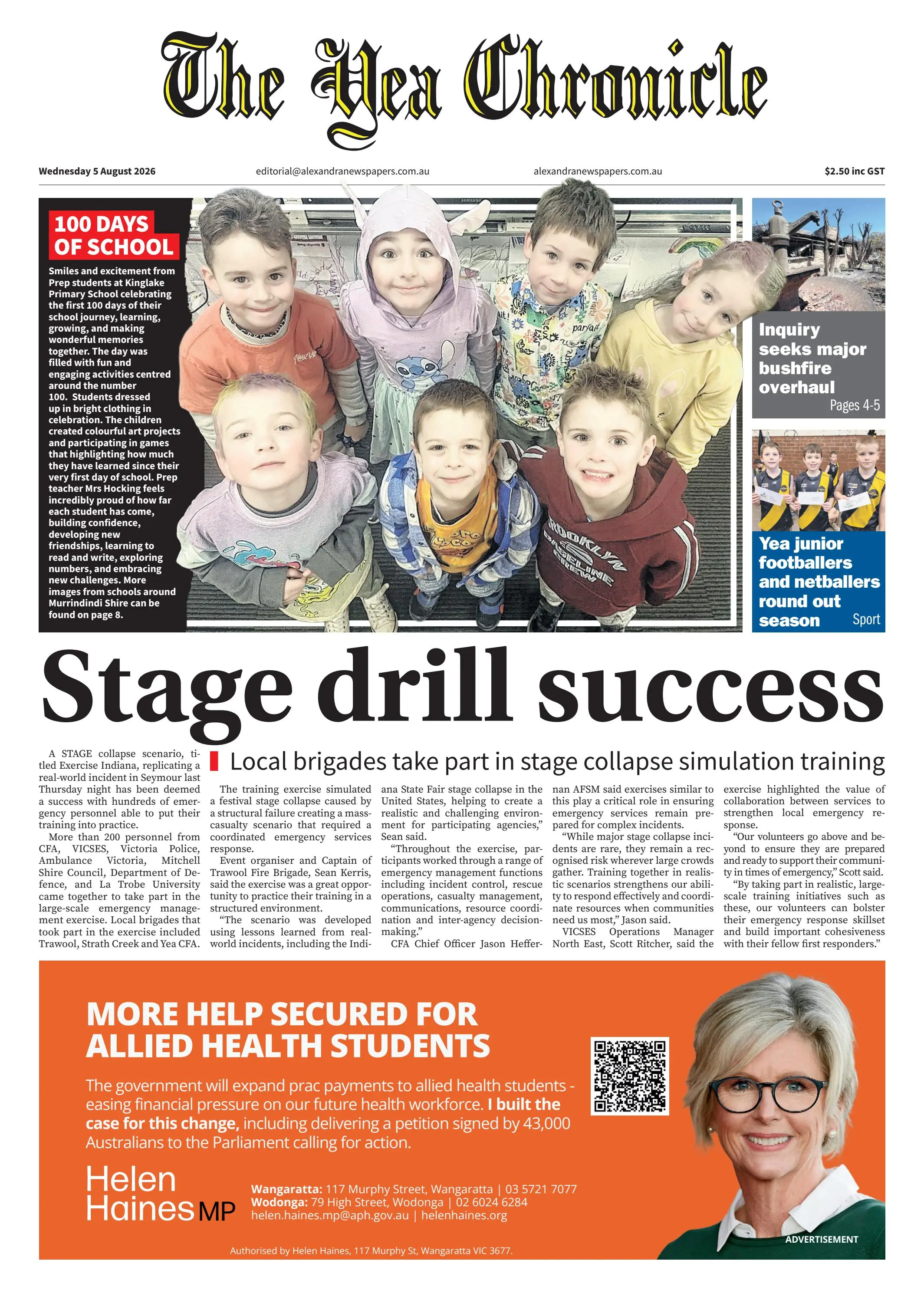 The Yea Chronicle, Wednesday, 5 August, 2026