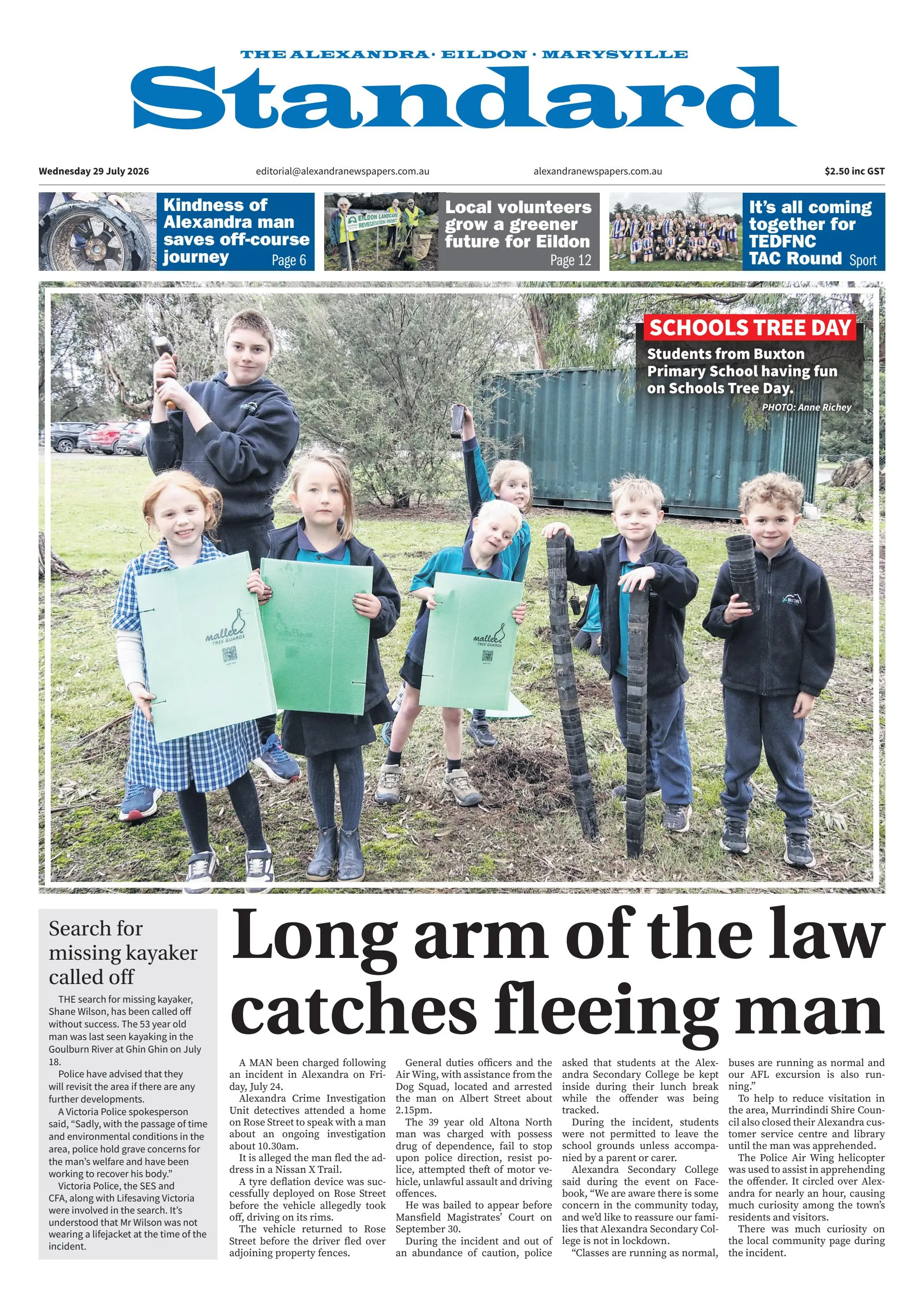 Alexandra Standard, Wednesday, 29 July, 2026