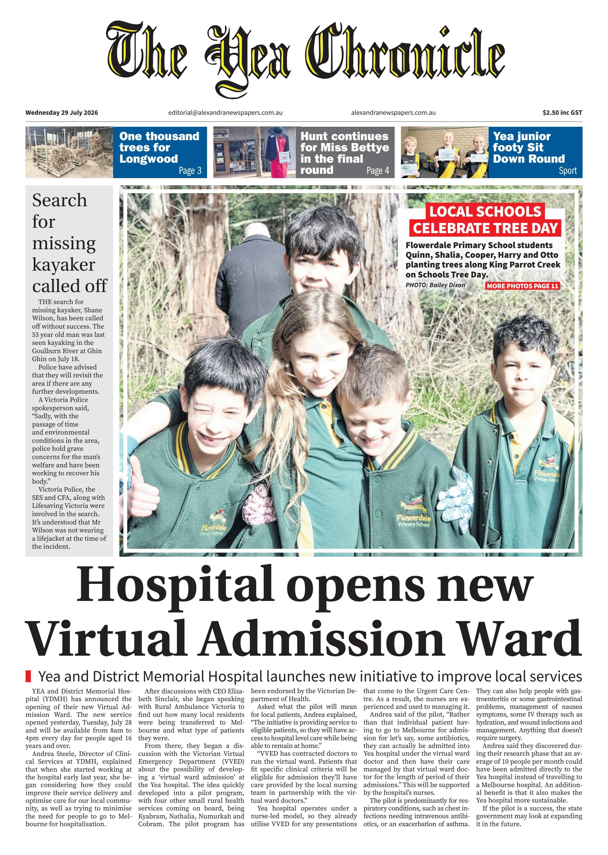 The Yea Chronicle, Wednesday, 29 July, 2026