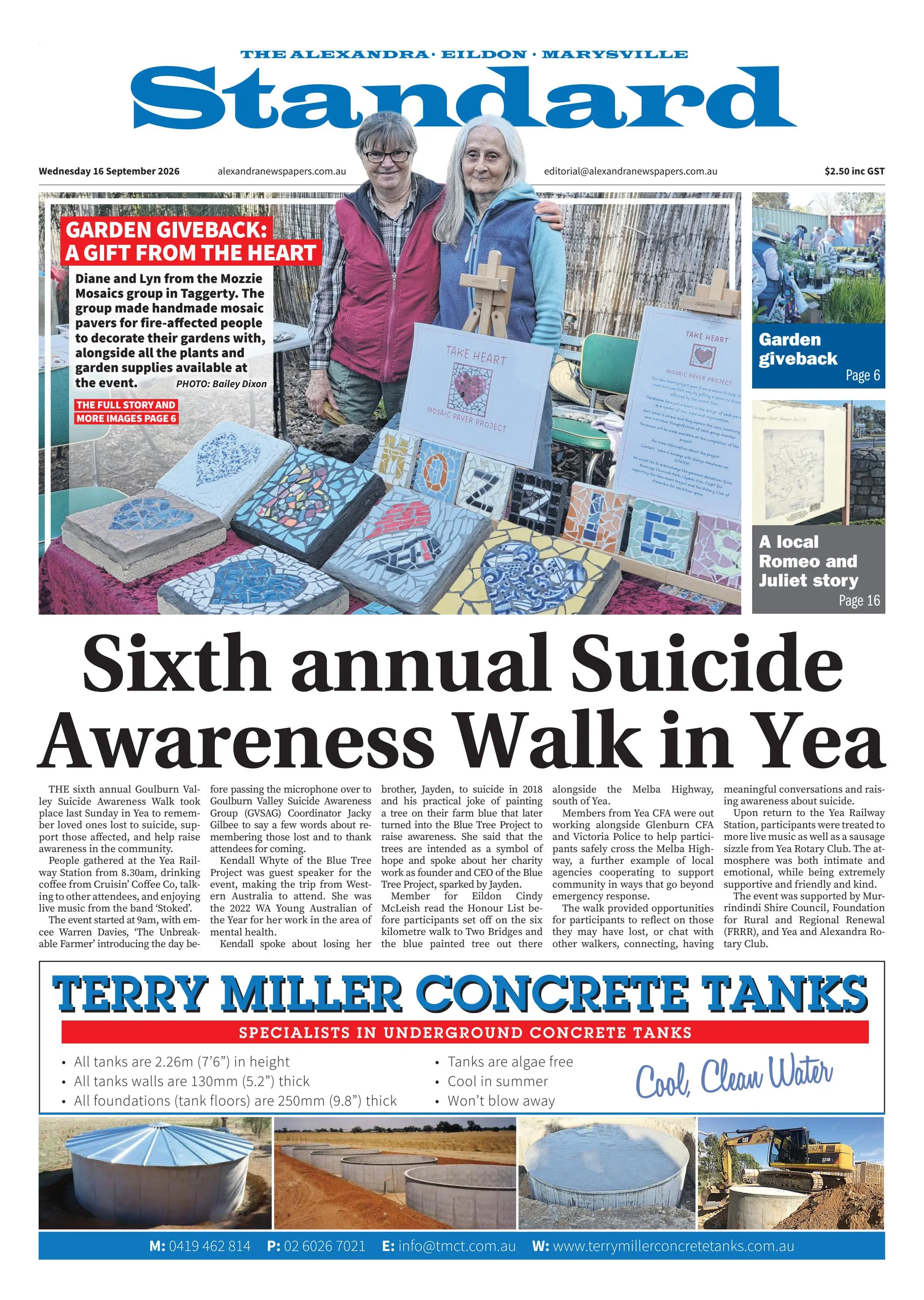 Alexandra Standard, Wednesday, 16 September, 2026