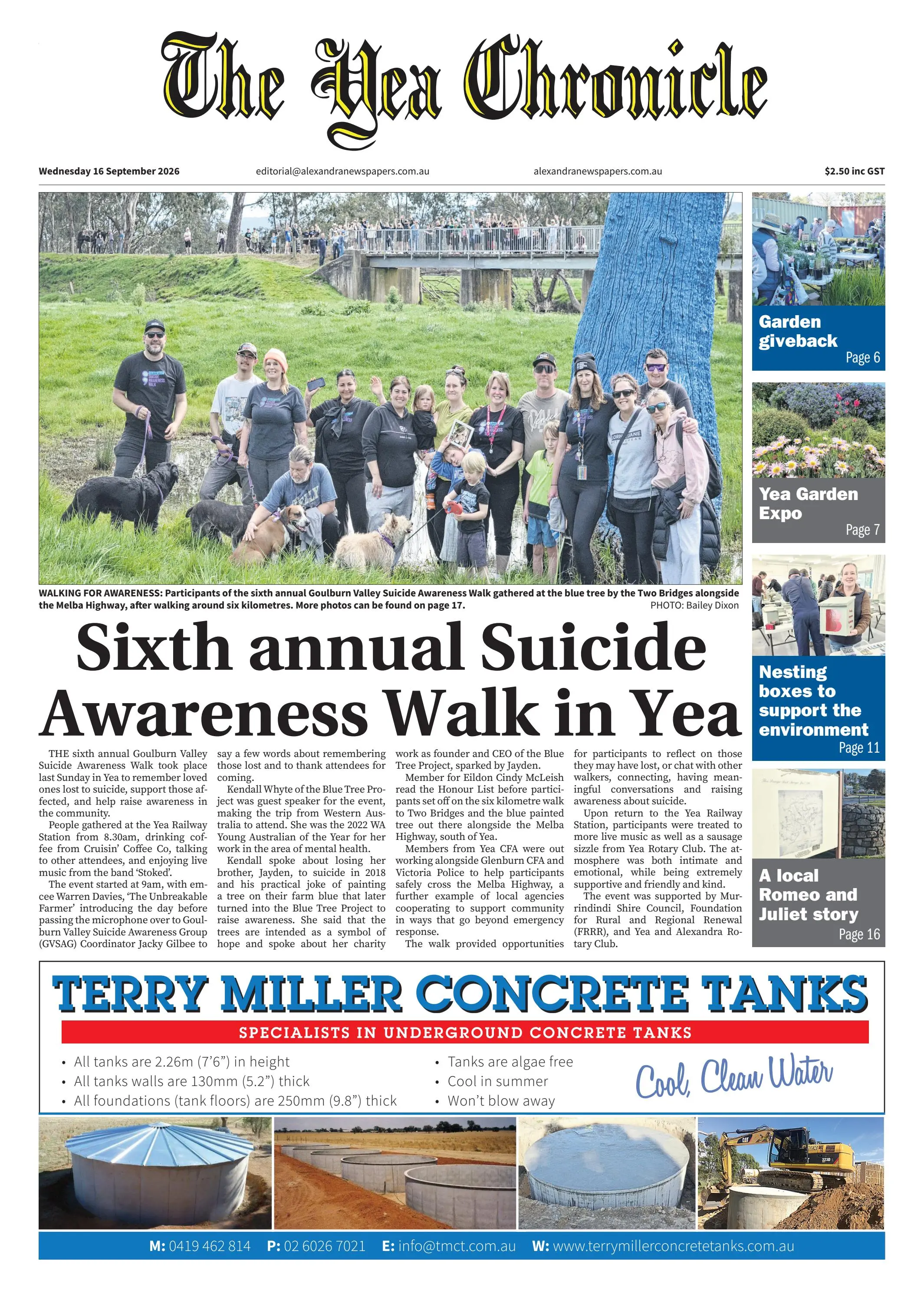 The Yea Chronicle, Wednesday, 16 September, 2026