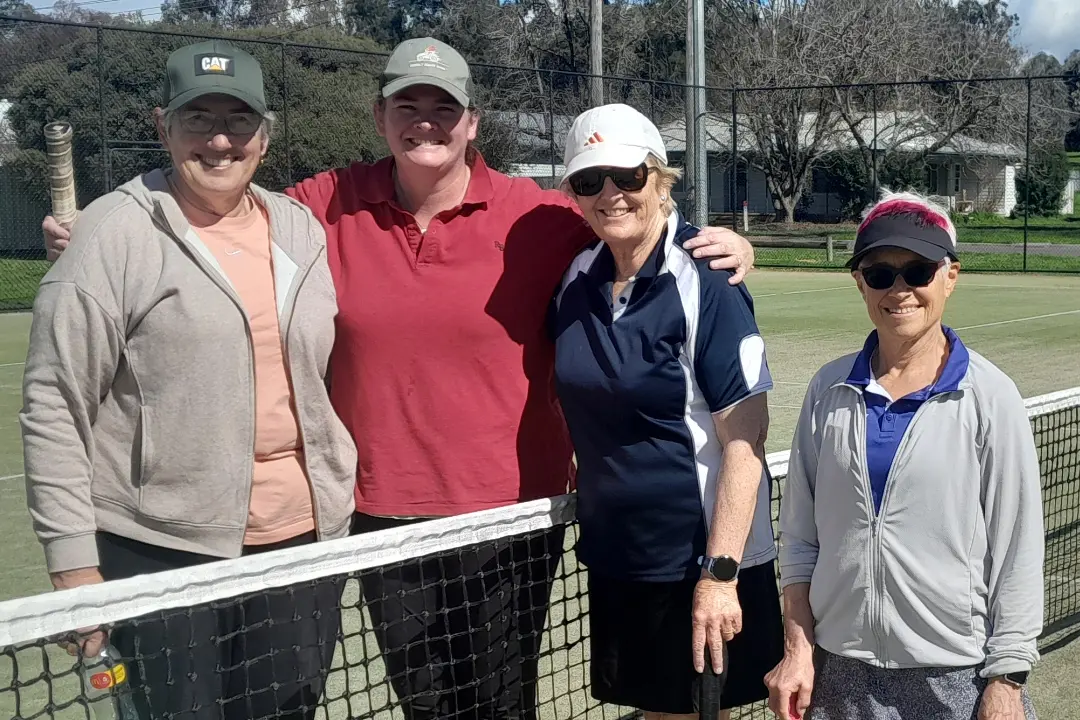 <p>INTO GRAND FINAL: Terip\\'s Jenny Martin and Phoebe McDermid after completing their set against Euroa\\'s Triona King and Mary Kelly.</p>\\n
