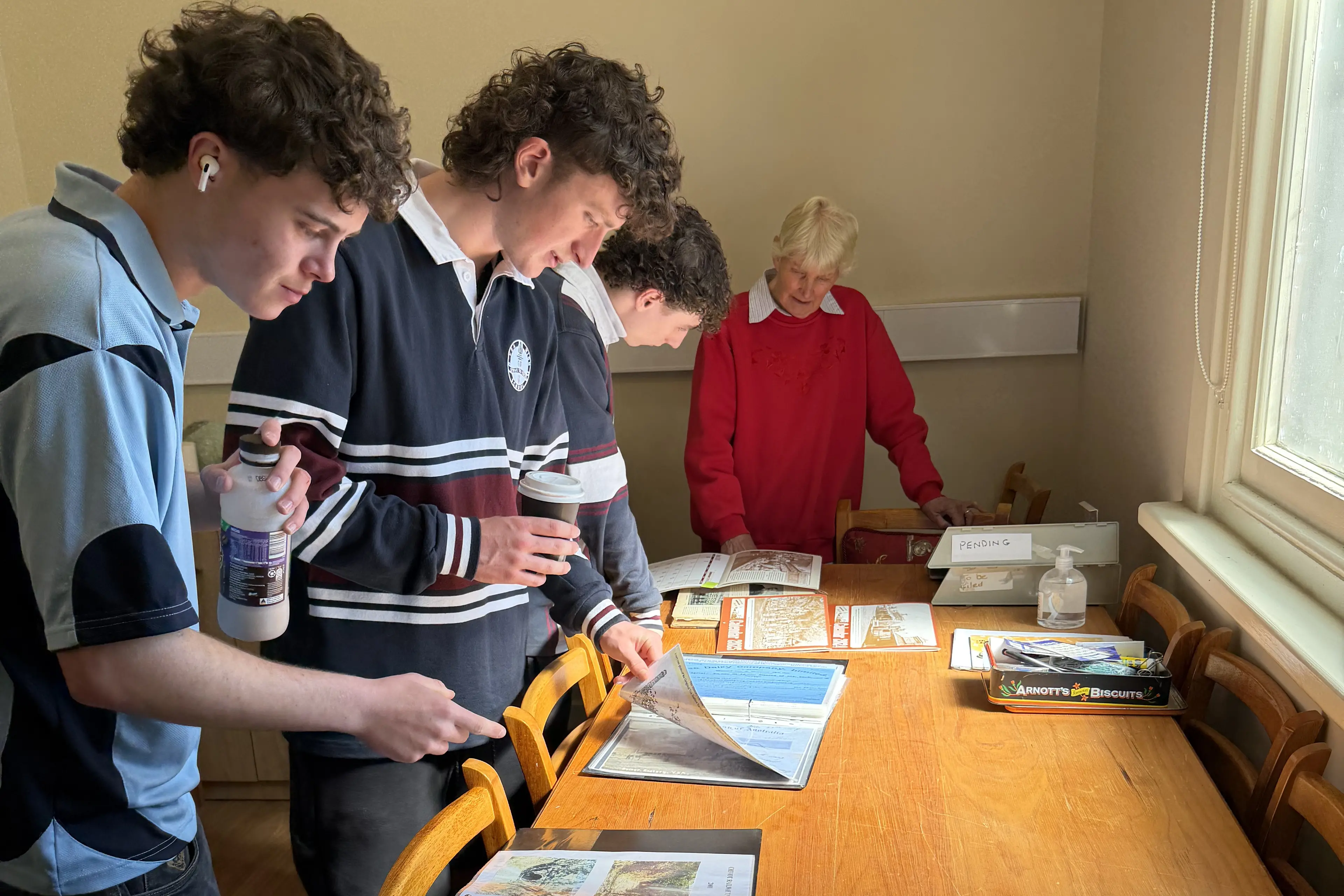 <p>RESEARCH: Students combing through historical records to fill in the blanks in Yea\\'s history.</p>\\n