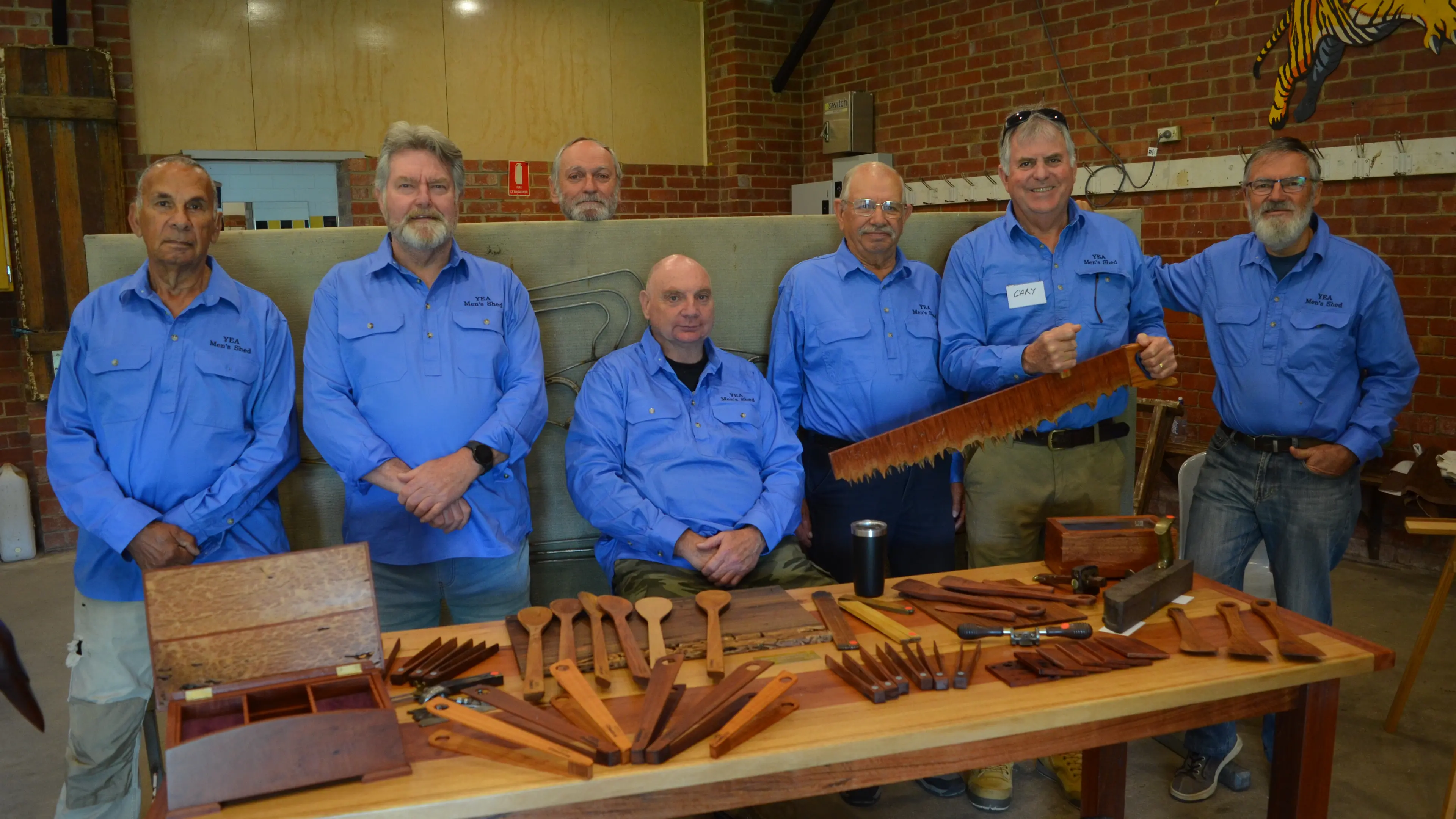 Hammering home support for Yea Men's Shed