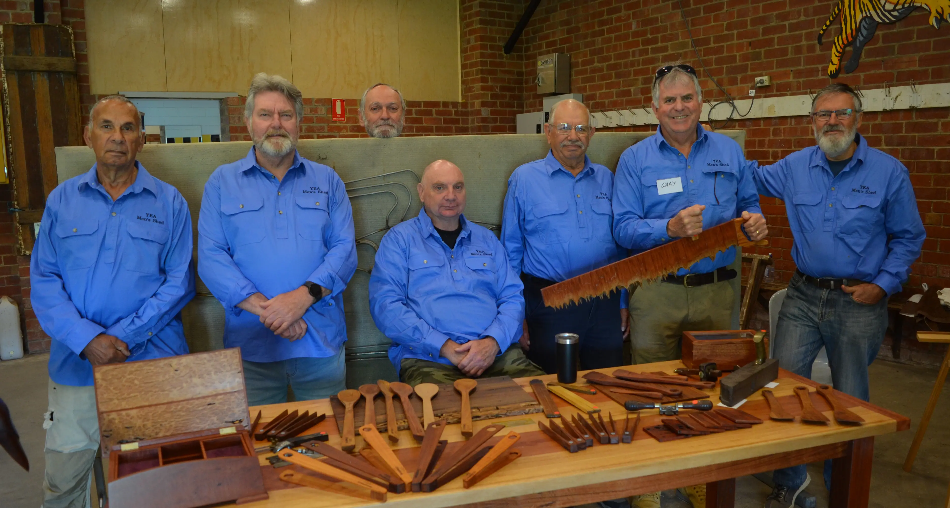 Hammering home support for Yea Men's Shed